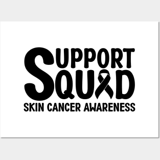 Support Squad Skin Cancer Awareness Posters and Art